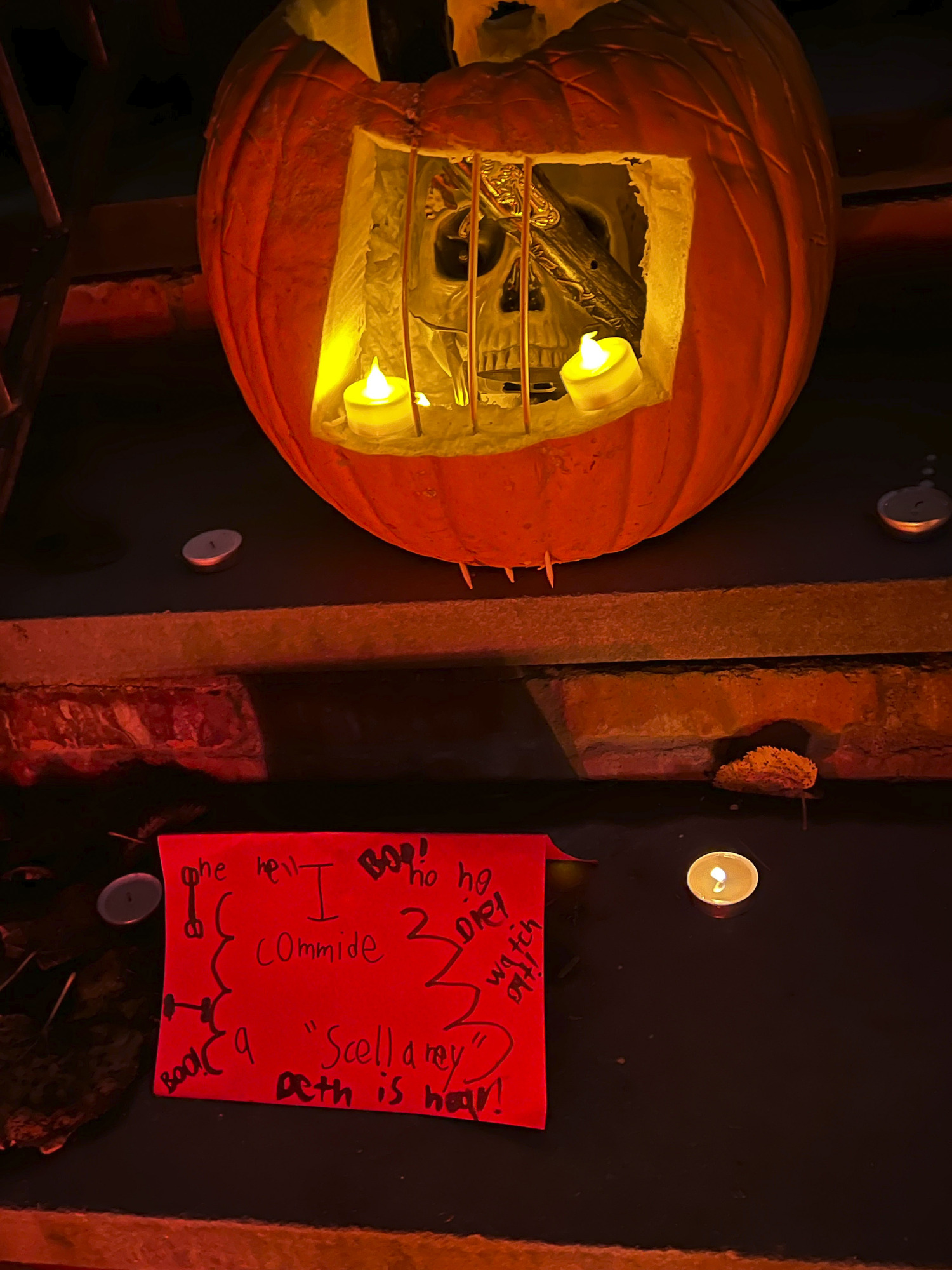 The Bridgehampton Lions pumpkin carving contest was held on Monday at the Bridgehampton Community House.