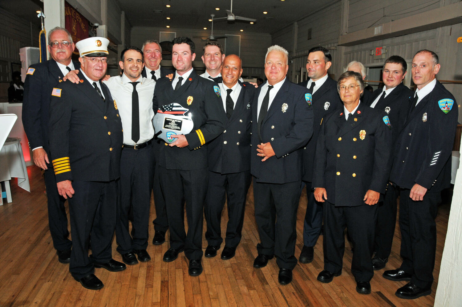 On Friday, the Montauk Fire Department honored their Members at the Annual Inspection Dinner, an evening of cocktails, dinner, dancing and awards presentations at Gosman's Restaurant in Montauk. Company No.1 won the 2022 Company of the Year Award. Years of Service Awards and Pins were presented to Members who had reached milestone numbers of years of service and dedication to the Department. Richard Lewin photos