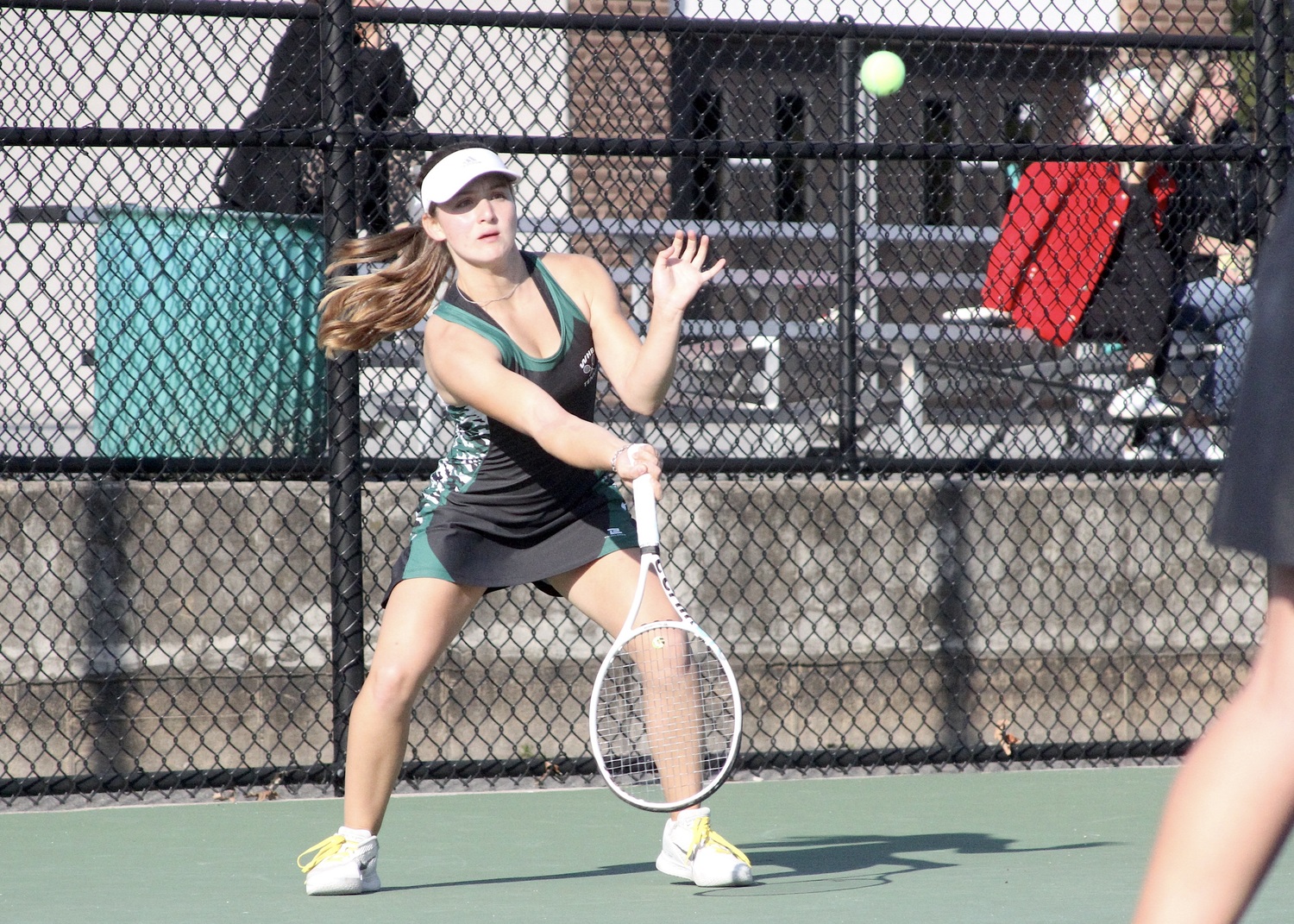 Junior Matilda Buchen sends the ball back. DESIRÉE KEEGAN