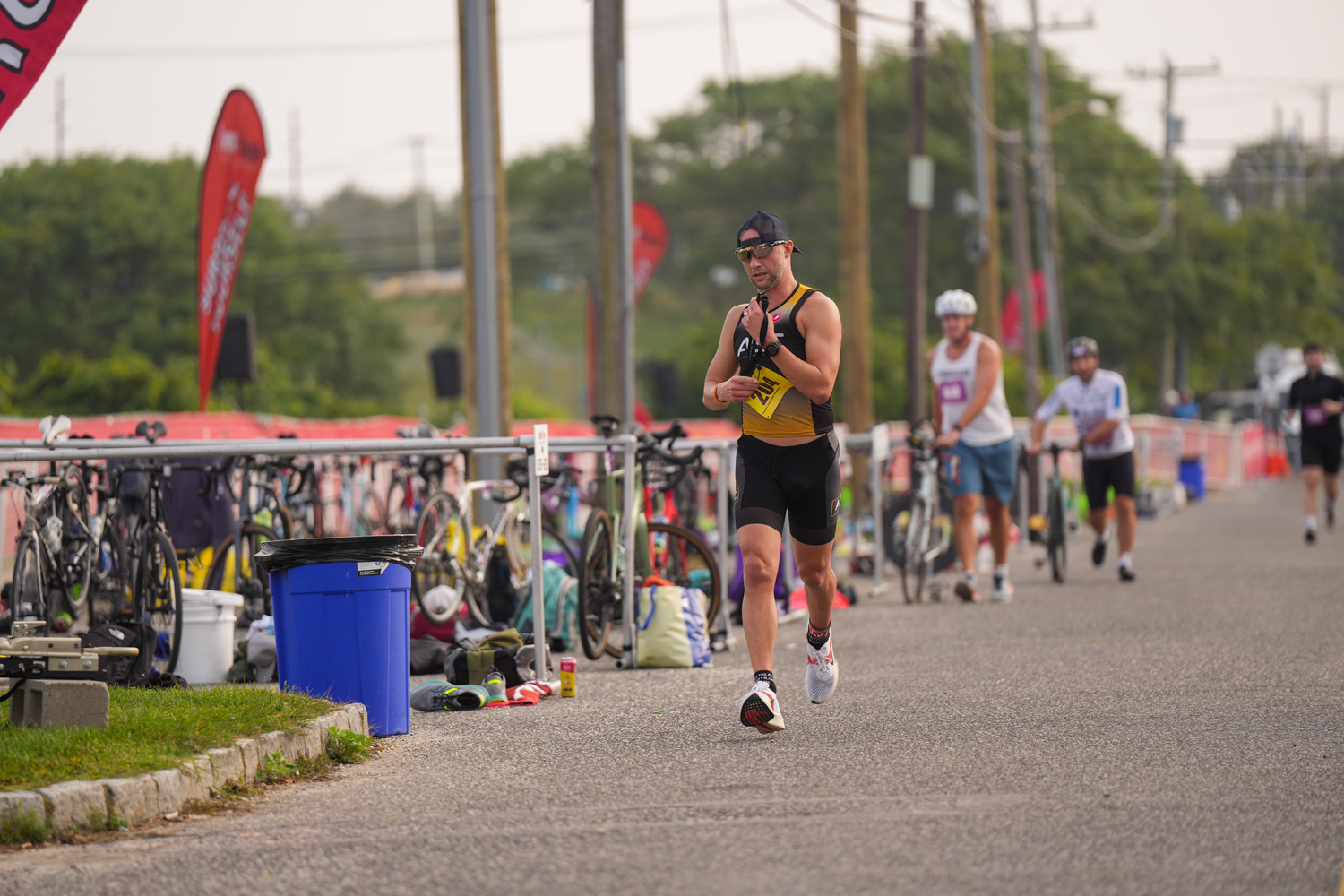 Finishing the run portion.   RON ESPOSITO