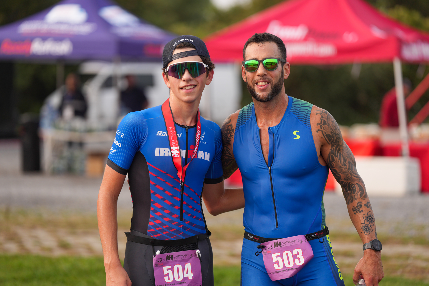 Matteo Somma, left, with Neil Falkenhan.  RON ESPOSITO