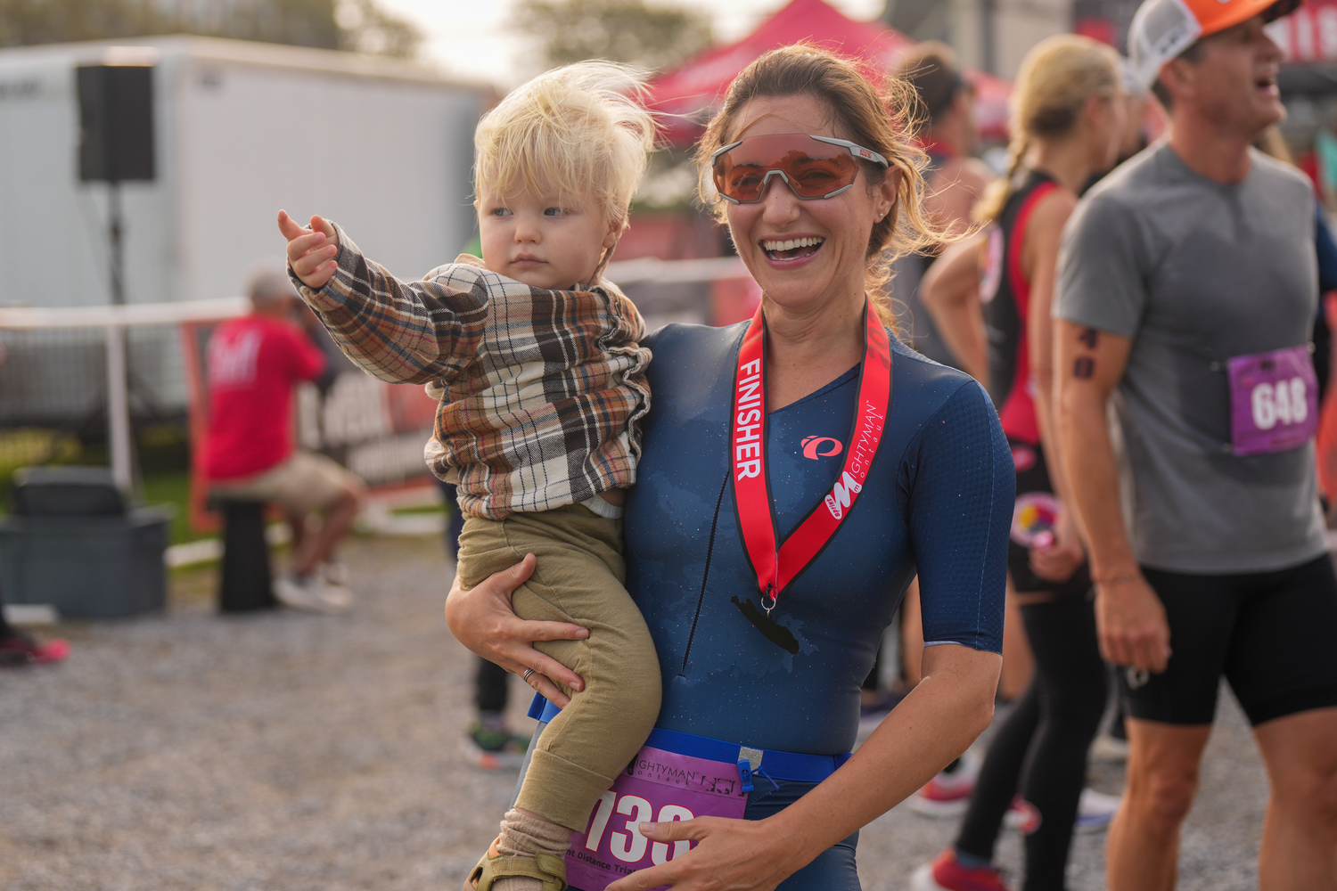 Julia Bechtolsheimer at the finish.   RON ESPOSITO