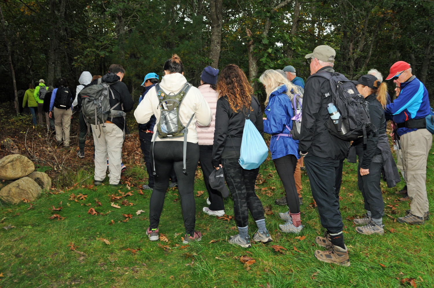 The East Hampton Trails Preservation Society kicked off its Paumanok Path 25th anniversary celebration last weekend with a series of hikes, which will continue through November 18. RICHARD LEWIN