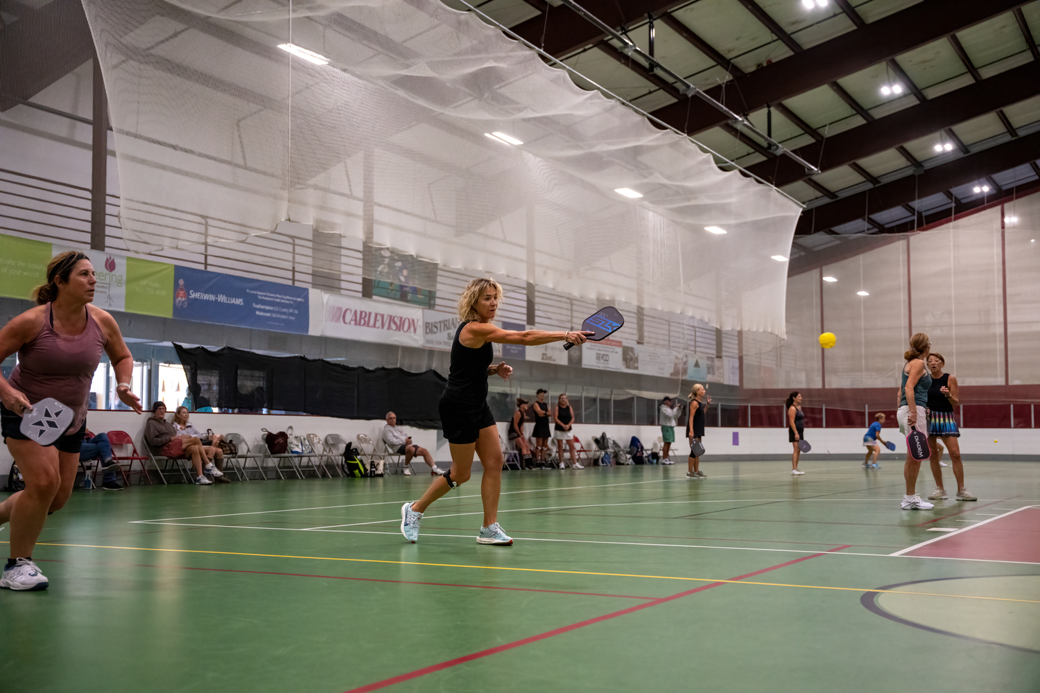 The Southampton Pickleball Club hosted its third annual Heart of the Hamptons tournament on Sunday at SYS.   RON ESPOSITO