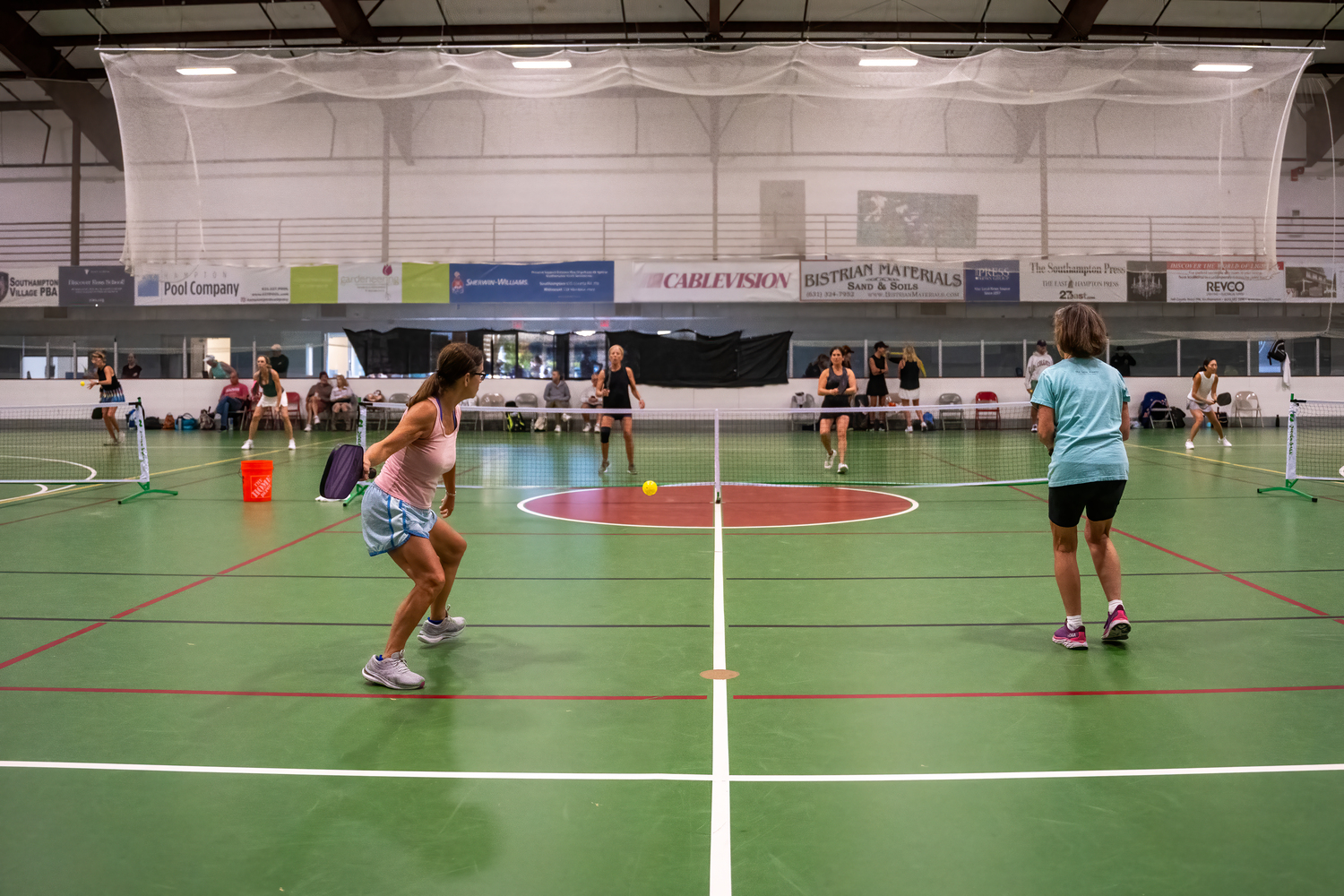 The Southampton Pickleball Club hosted its third annual Heart of the Hamptons tournament on Sunday at SYS.   RON ESPOSITO