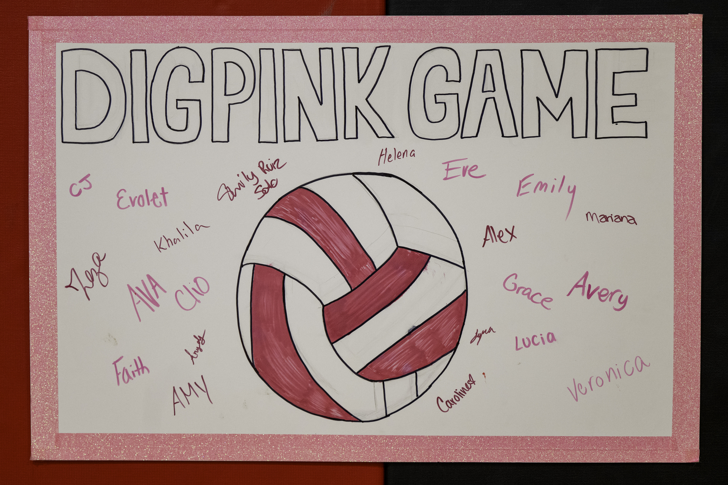 Friday night's game served as both Pierson/Bridgehampton girls volleyball team's Senior Night and Dig Pink Game where it raised over $500 for the Ellen Hermanson Foundation.  MARIANNE BARNETT