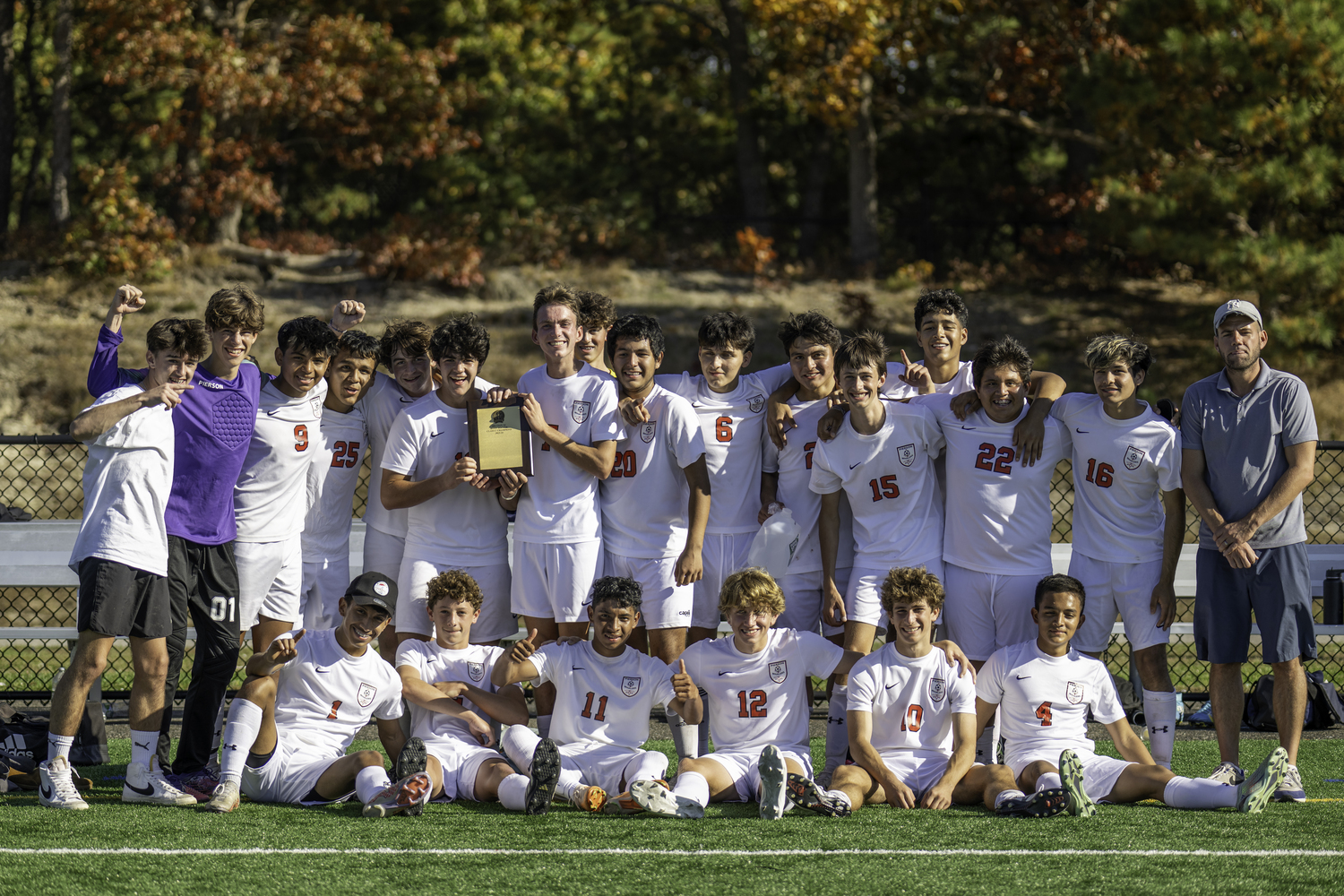 The Pierson/Bridgehampton boys soccer team retained the Suffolk County Class C Championship after defeating Greenport, 5-4, in penalty kicks on Saturday afternoon.    MARIANNE BARNETT