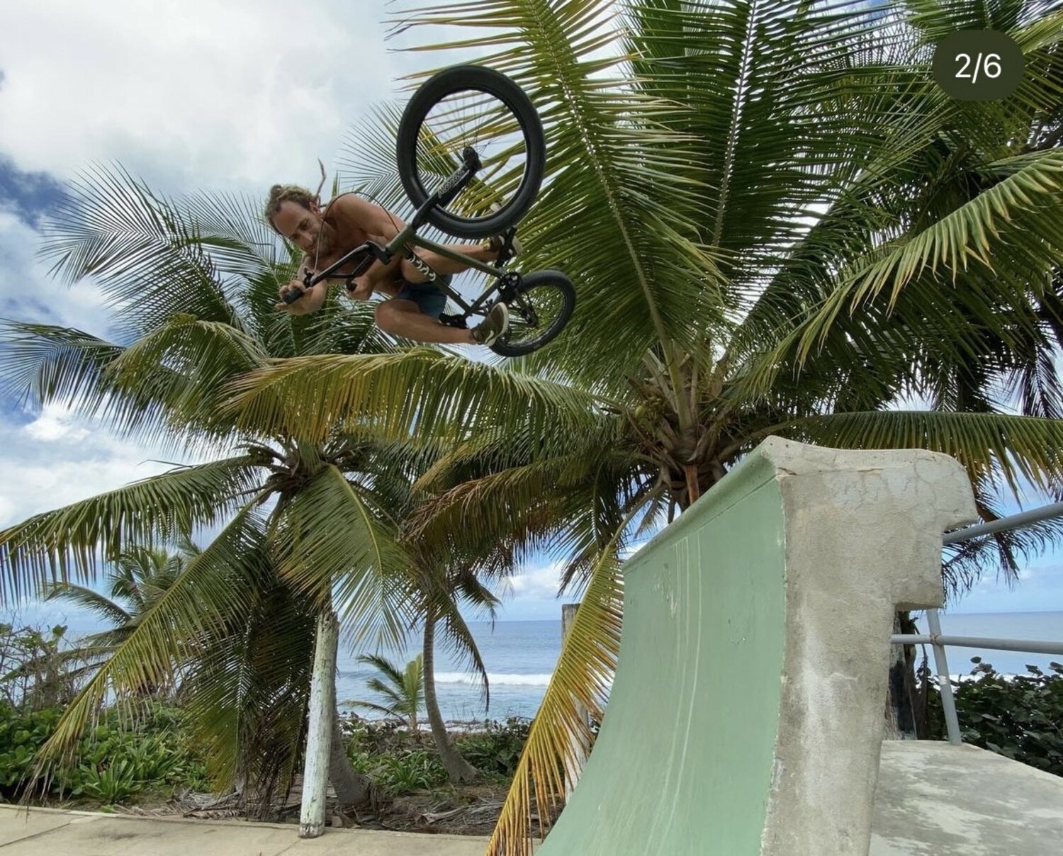 Russell Barone in action on his BMX bike. COURTESY RUSSELL BARONE