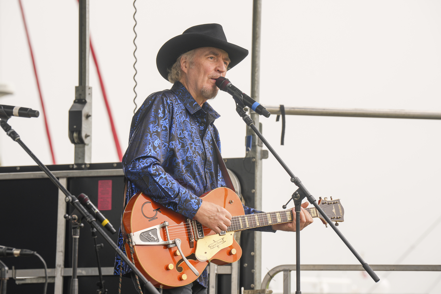 Gene Casey and Lonesharks perform in Marine Park on Sunday.