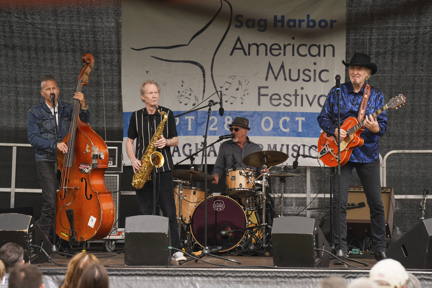 Gene Casey and Lonesharks perform in Marine Park on Sunday.