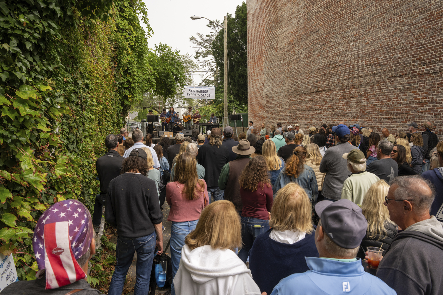 Friday Night Traditional performs on the Sag Harbor Express Alley Stage on Sunday afternoon.