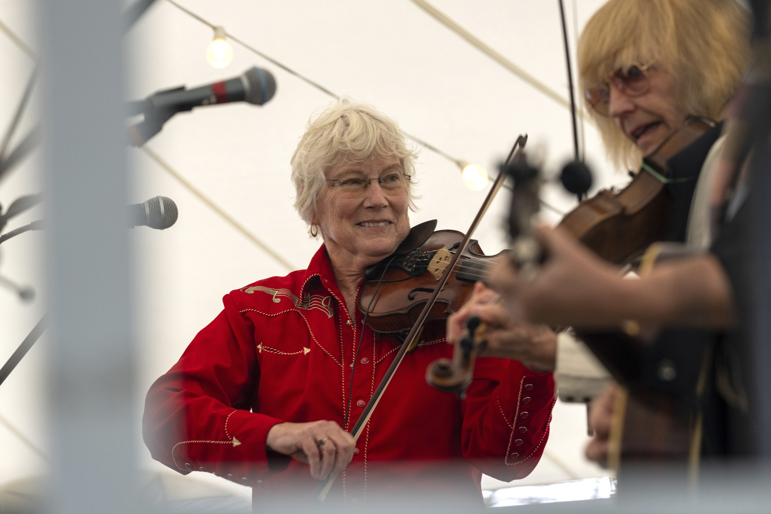The Mudflats String Band performs.