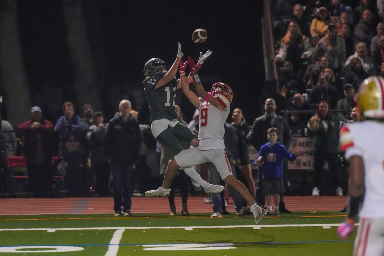 Westhampton Beach senior Kevin Smith catches a pass.   RON ESPOSITO