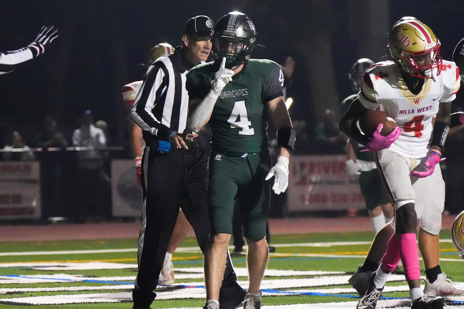 Westhampton Beach senior Nolan MIchalowski scored five touchdowns on Friday night.   RON ESPOSITO