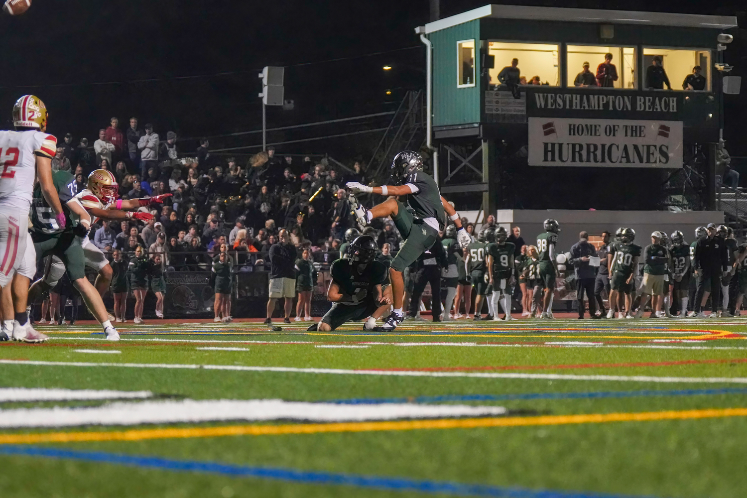 Michael Lo Russo was perfect on all of his extra-point attempts on Friday night.   RON ESPOSITO