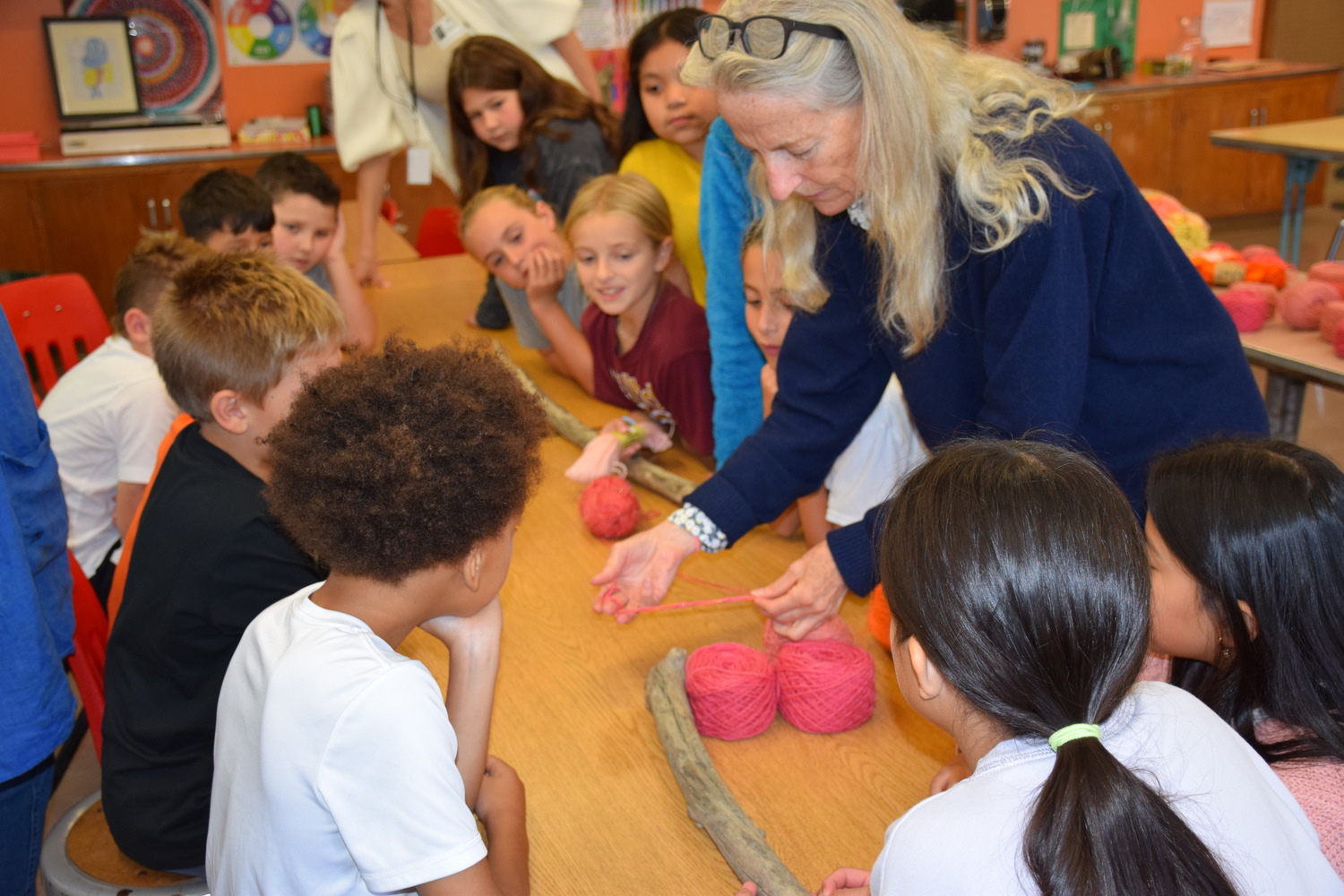 Westhampton Beach Elementary School students are working with artist Laurie Lambrecht to create an installation for the Guild Hall’s Student Art Festival. COURTESY WESTHAMPTON BEACH SCHOOL DISTRICT