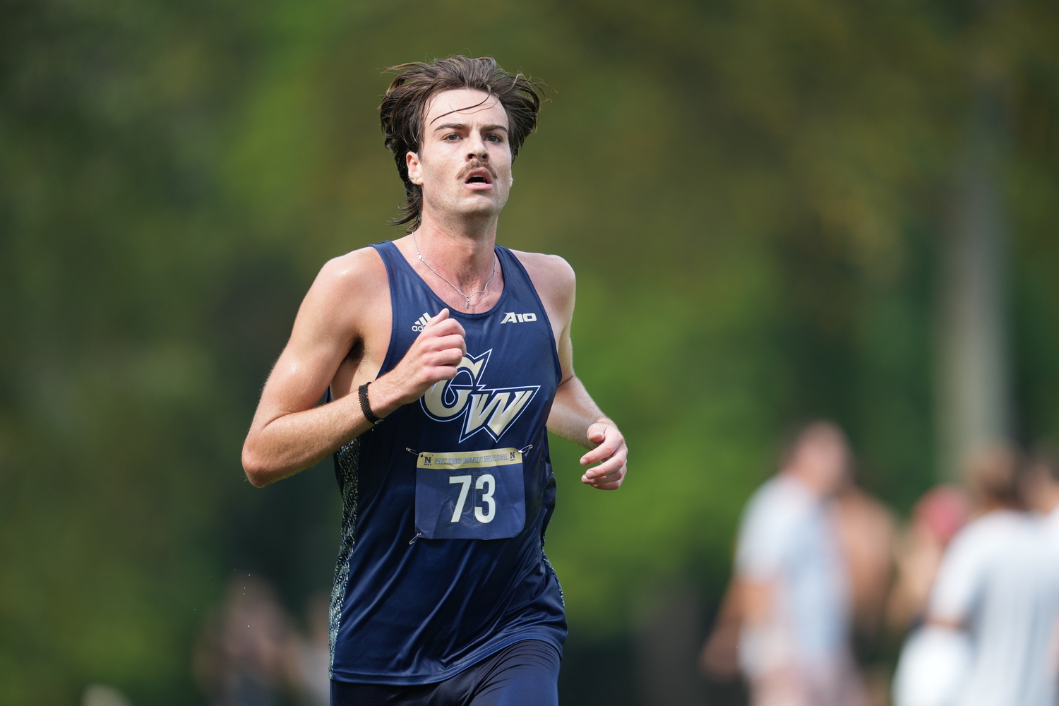 East Hampton High School graduate Ryan Fowkes just finished the cross country season at George Washington University, and has his sights set on qualifying for the NCAA postseason and Olympic Trials in June in the 1,500-meter race. PHOTOS COURTESY GW UNIVERSITY