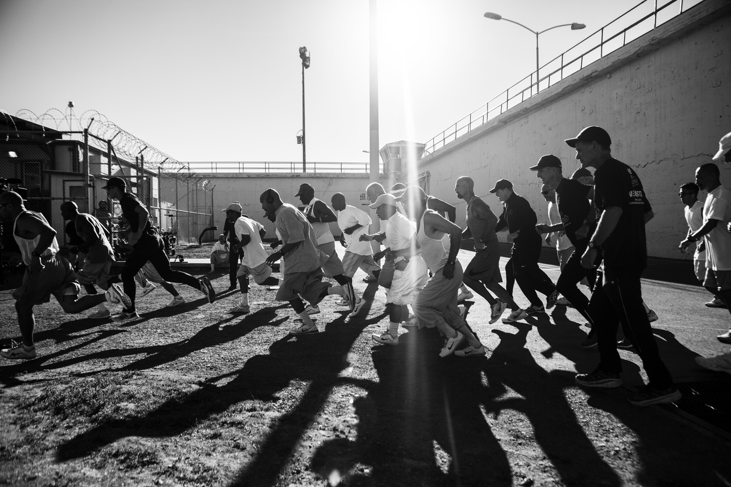 The 1000 Mile Club workout at San Quentin State Prison. JONATH MATHEW/© SAN QUENTIN MARATHON, LLC