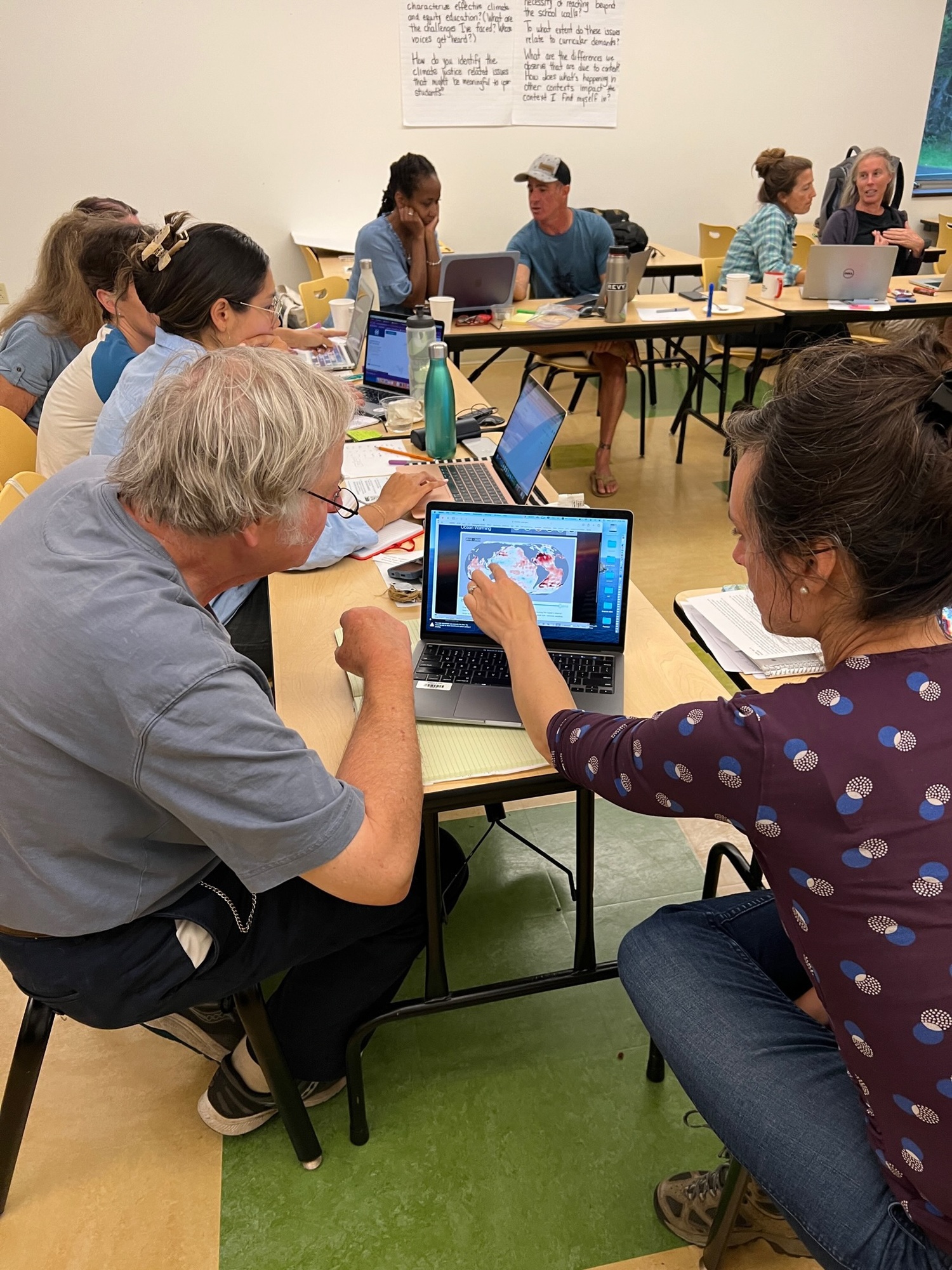 The MacArthur Foundation Institute on Climate and Equity included class time for collaboration and learning from colleagues, researchers and activists from across the United States. COURTESY JENNIFER KELLER