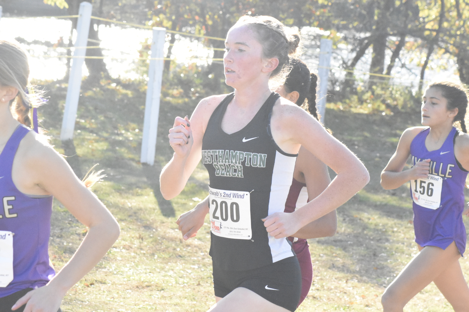 Westhampton Beach senior Oona Murphy placed 11th in the county.   DREW BUDD