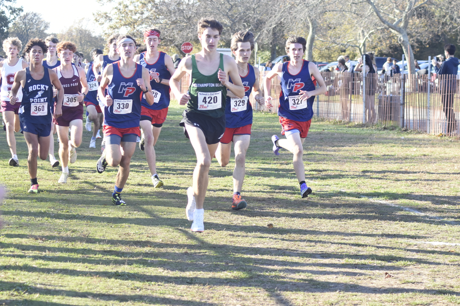 Westhampton Beach senior Trevor Hayes finished fifth in the county last week.   DREW BUDD