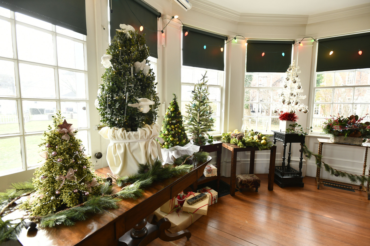 The Southampton History Museum has made tabletop Christmas trees an event and holiday tradition at Rogers Mansion in Southampton Village. Dana Shaw photos