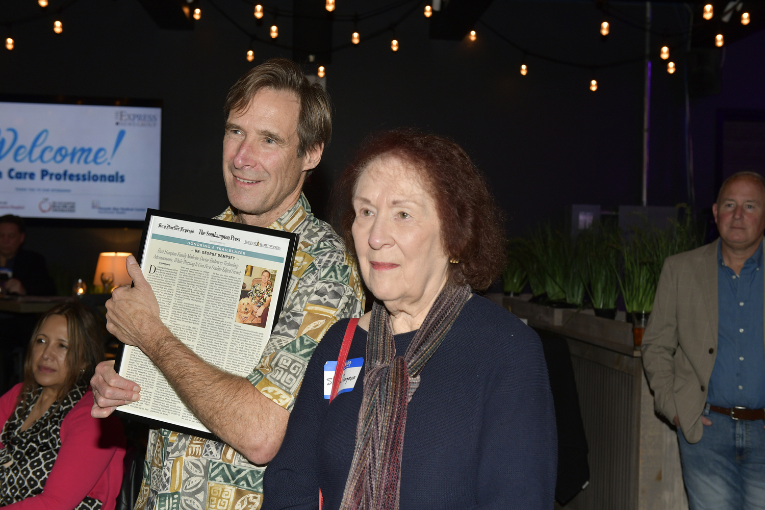 Dr. George Dempsey and Shelia Rogers.