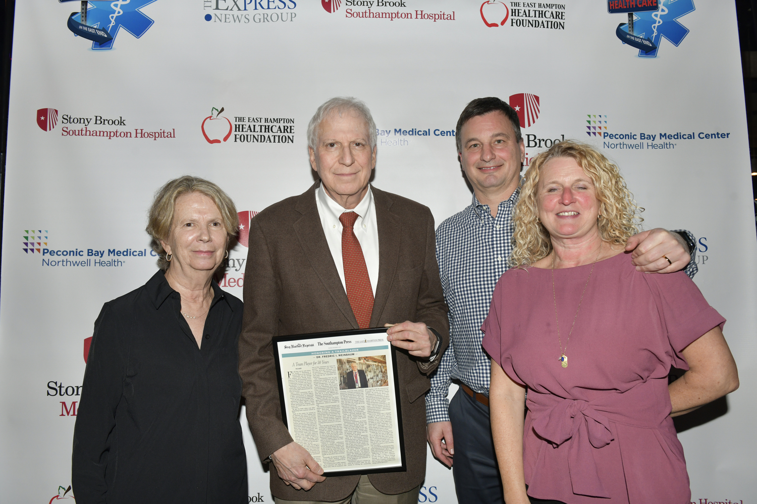 Susannah Weinbaum Dr. Fredrick, Chris Schultheis, Chief Financial Officer, Stony Brook Southampton Hospital, and Chrystal Schultheis