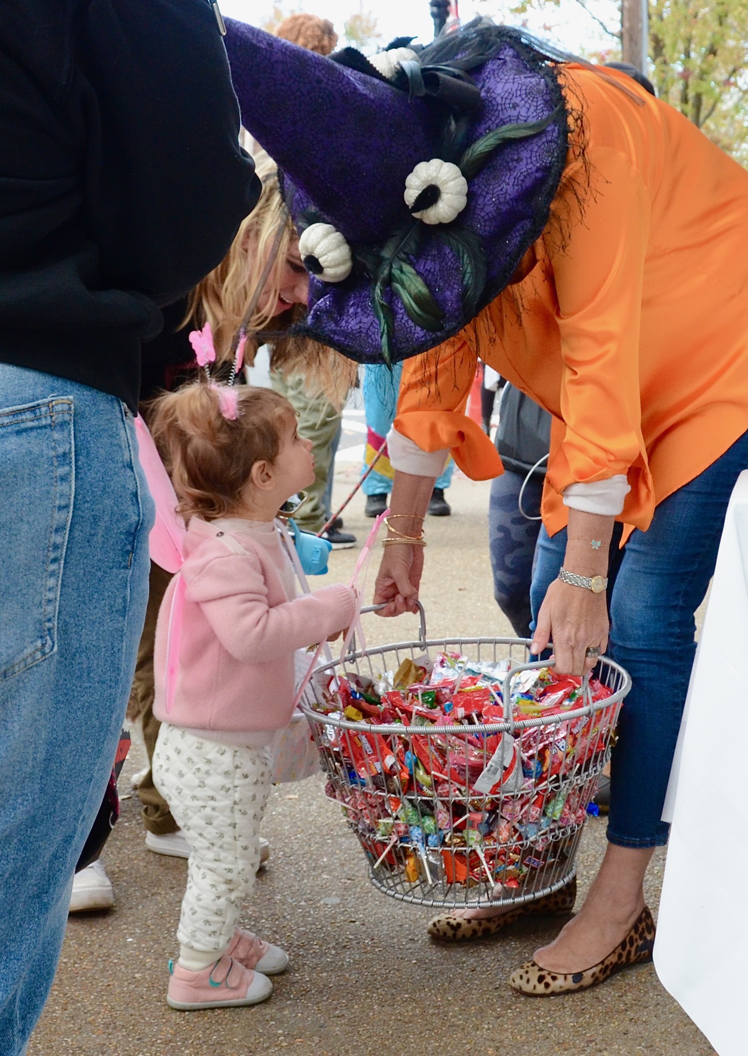 On the Pumpkin Trail in Sag Harbor on Halloween.