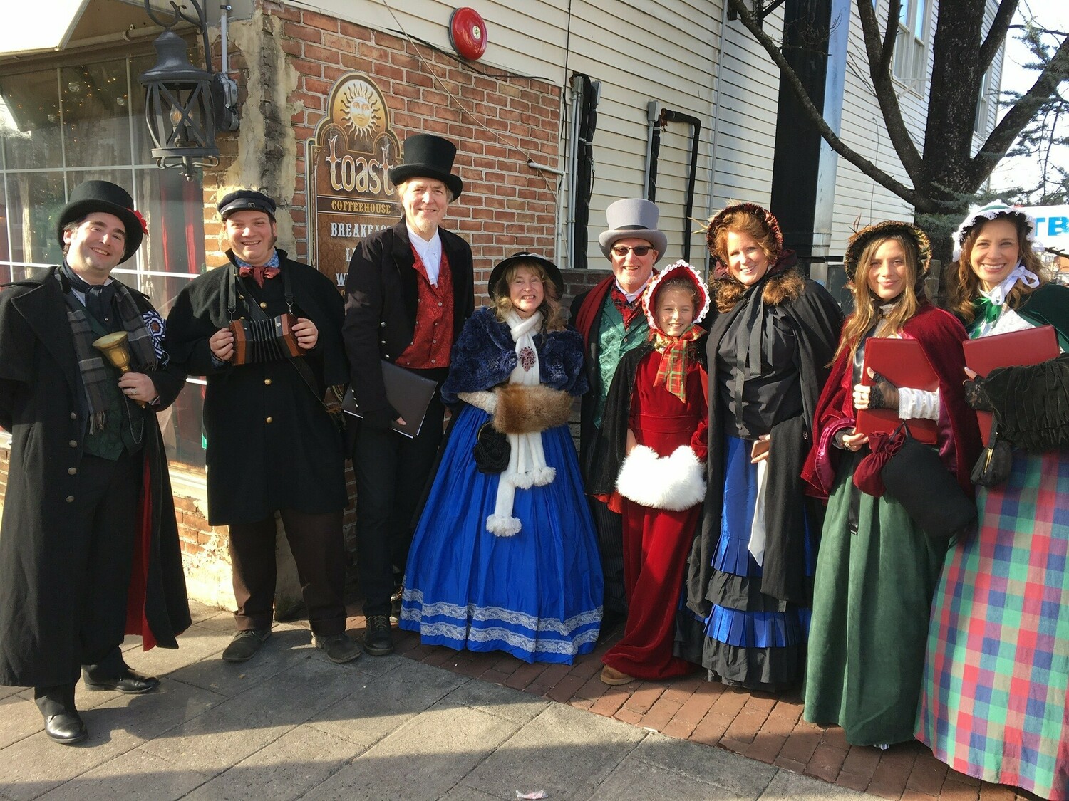 The Dickens Carolers will make their way from the Sag Harbor Historical Society to the lighting of the Christmas tree on Long Wharf in Sag Harbor on December 2.