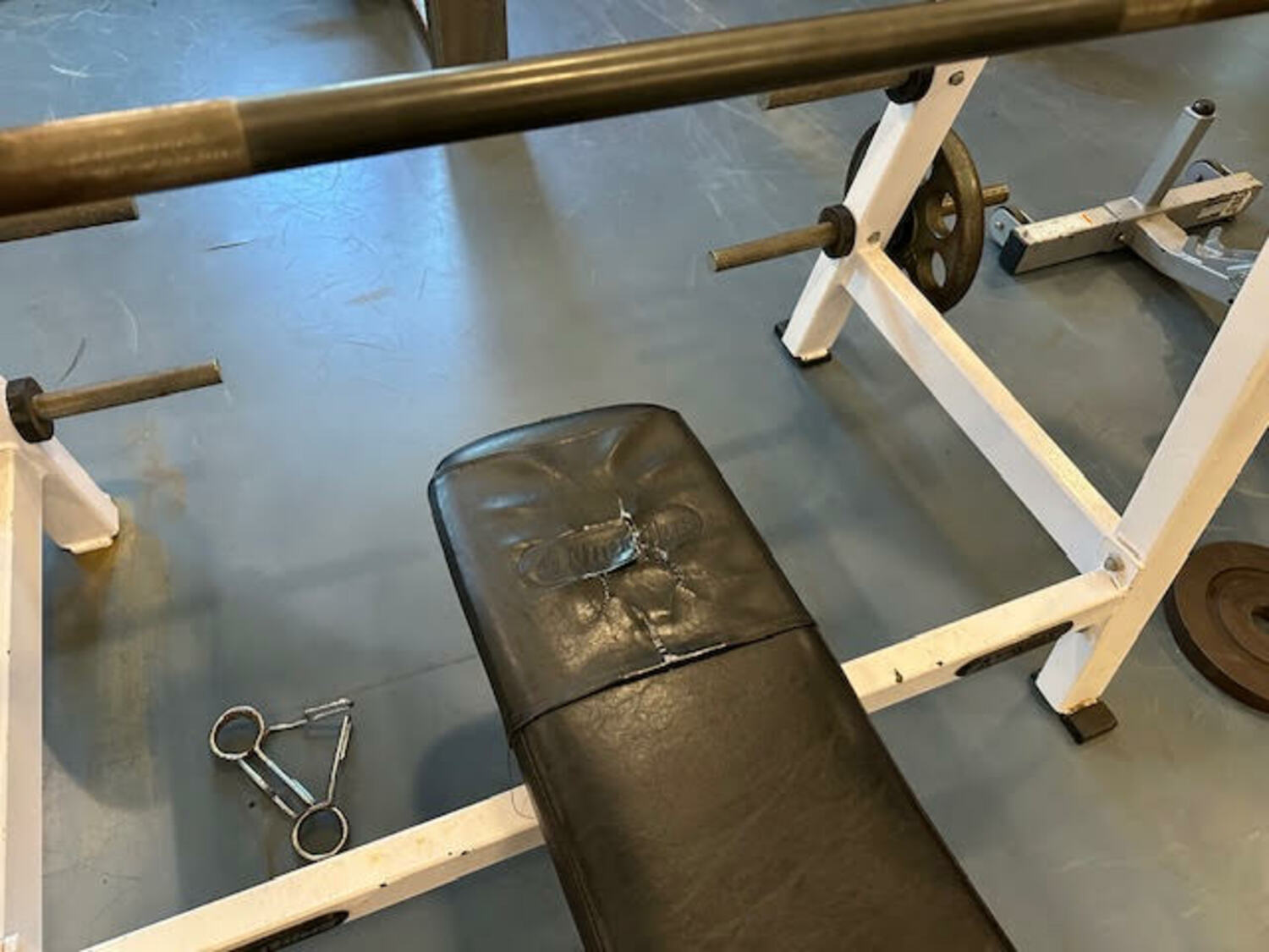 The East Hampton High School fitness center houses damaged and inoperable equipment. EAST HAMPTON SCHOOL DISTRICT