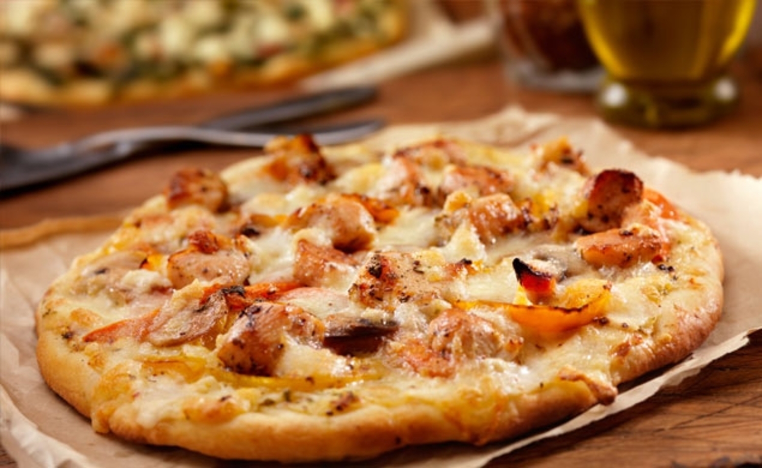 Chicken parmigiana pizza is now available at Hampton Eats. COURTESY HAMPTON EATS