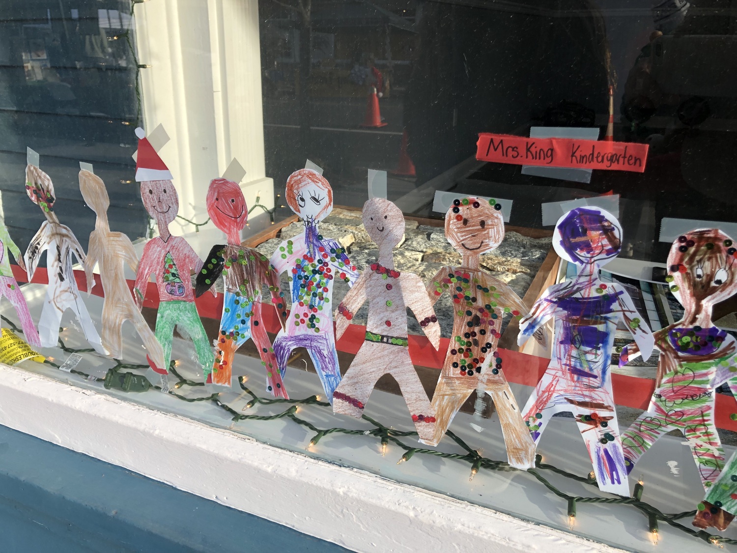 East Quogue School artwork decorated the windows of local businesses during last year's 
