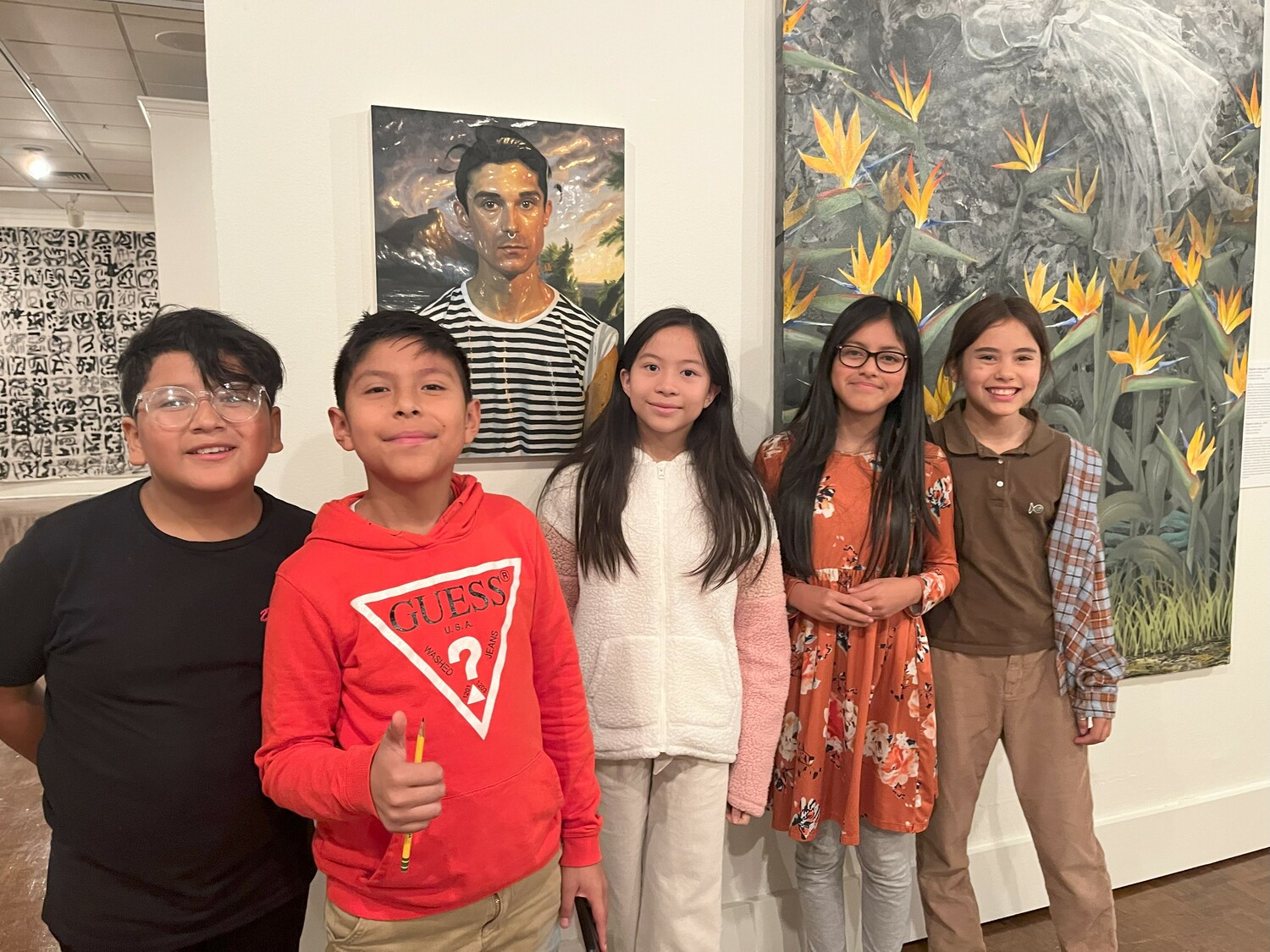Members of the Diversity Club, from left, Iker Santos, Jacob Ordonez, Emerlyn Tran,  Alison Pedro and Chavez, Iris O'Brien.