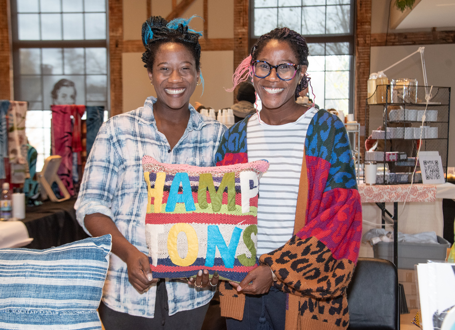 Temida and Tanya Willock were among those offering their handmade items at Makers Market at The Church last weekend. LISA TAMBURINI