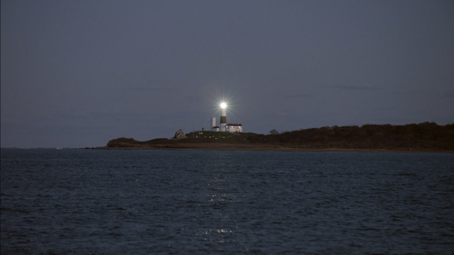 The Montauk Point Lighthouse will shine brighter after a Fresnel lens was turned to the top of the 100-foot tower for the first time since 1987. 
MONTAUK HISTORICAL SOCIETY