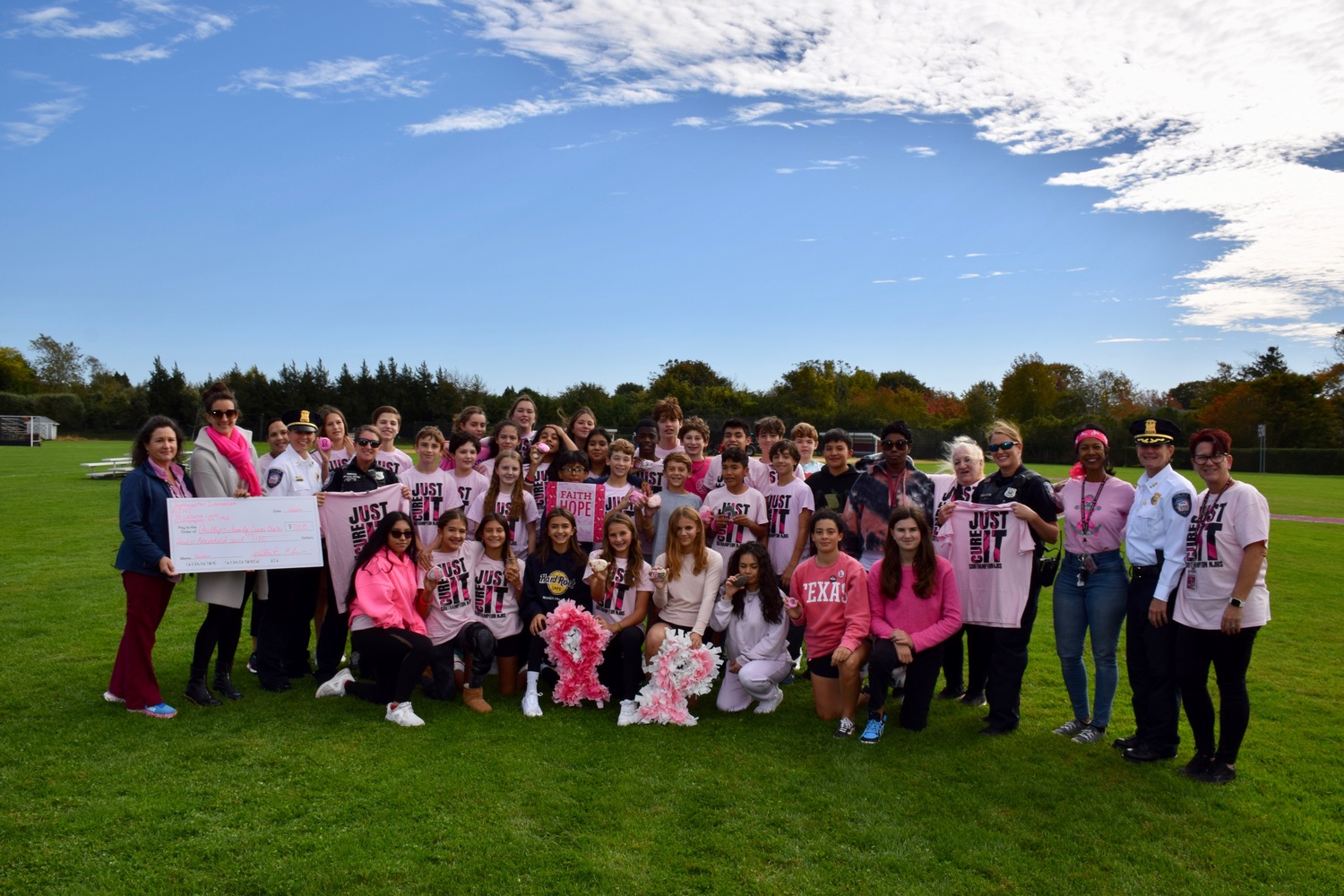 Southampton Intermediate School marked Breast Cancer Awareness Month with several activities. COURTESY SOUTHAMPTON SCHOOL DISTRICT