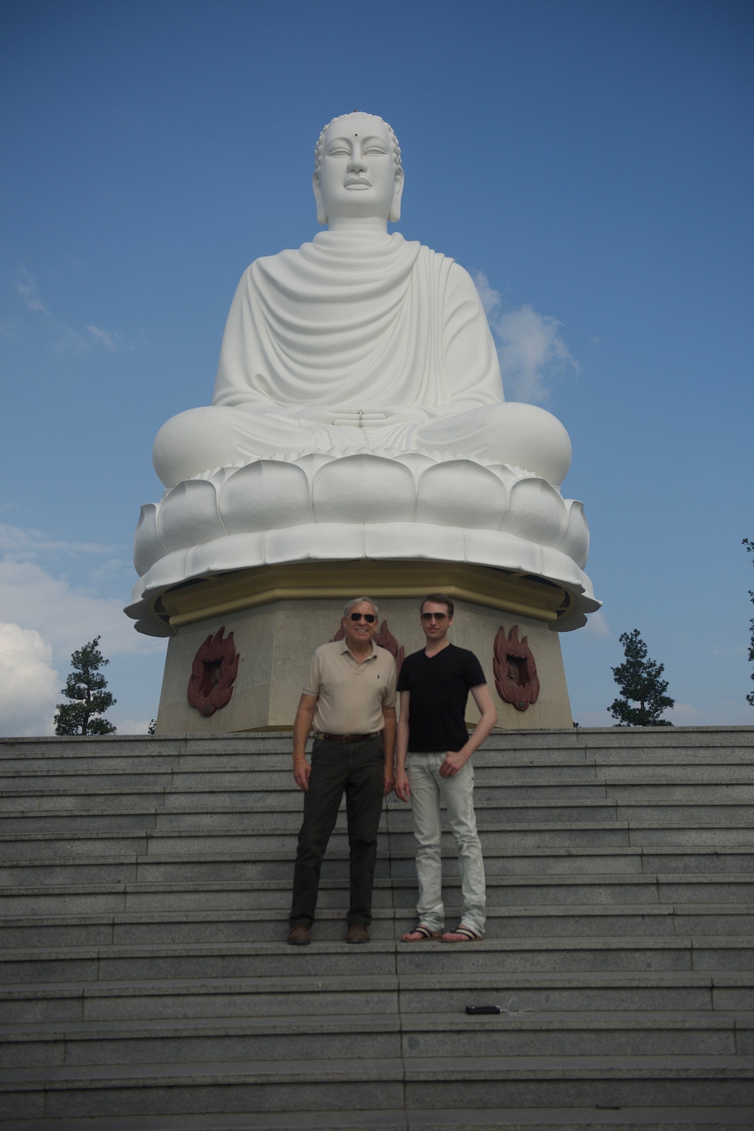 Tom Guldi and his son during a recent visit to Vietnam. COURTESY TOM GULDI
