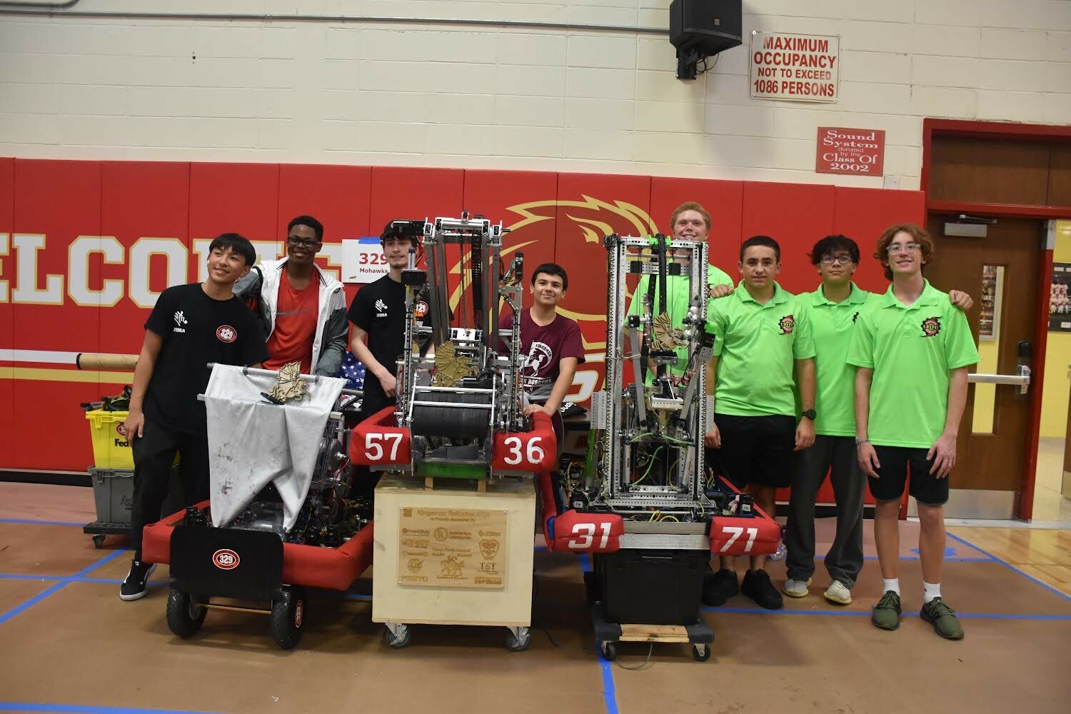 Westhampton Beach High School Robotics Team won a robotics competition on October 28, beating out 22 other teams after overcoming some technical difficulties, on October 28 at Half Hollow Hills High School.  COURTESY ANTHONY GRAVES