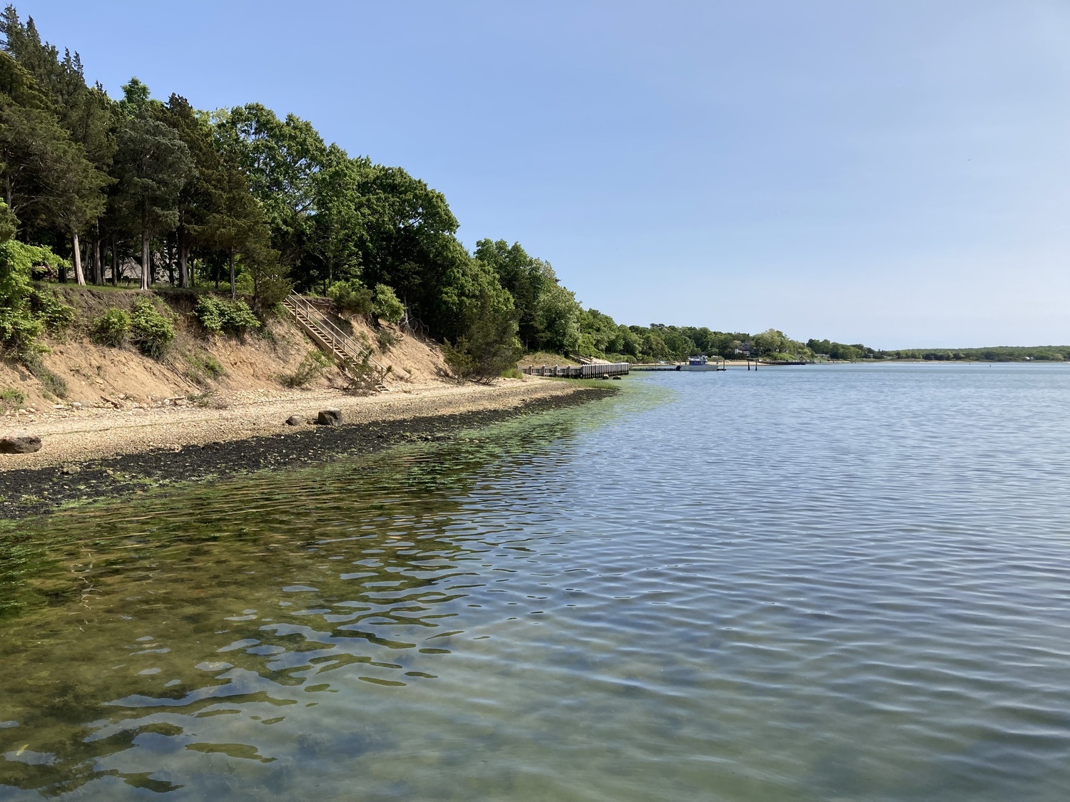 The East Hampton Town Trustees are considering banning the construction of new docks along the last section of shoreline in the town where they are technically allowed, on the eastern side of Three Mile Harbor. The Trustees said they have heard no objections to the idea over the last two years of examining their current dock policies. 
KYRIL BROMLEY