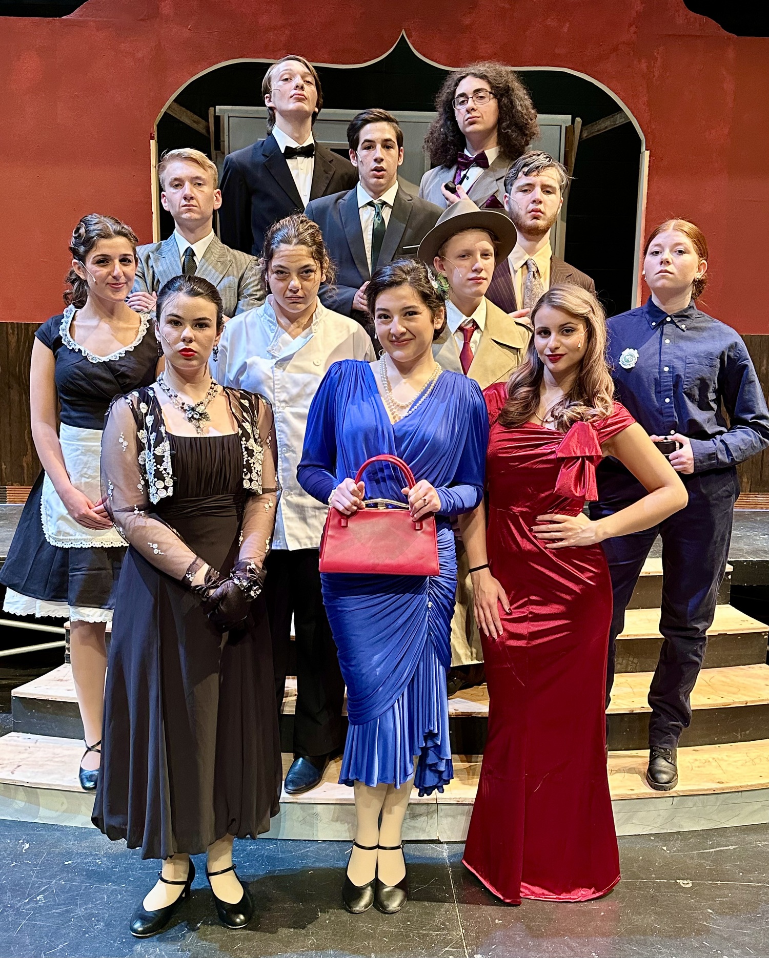 The cast  of ‘Clue’ staged at Eastport-South Manor Jr.-Sr. High School from November 3 to 5. COURTESY EASTPORT-SOUTH MANOR SCHOOL DISTRICT