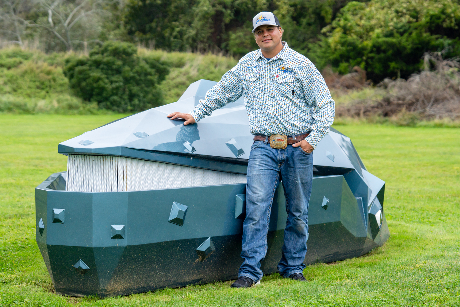 Gordon Smith created a whale for the Wuneechanunk Shinnecock Preschool. REBEKAH WISE