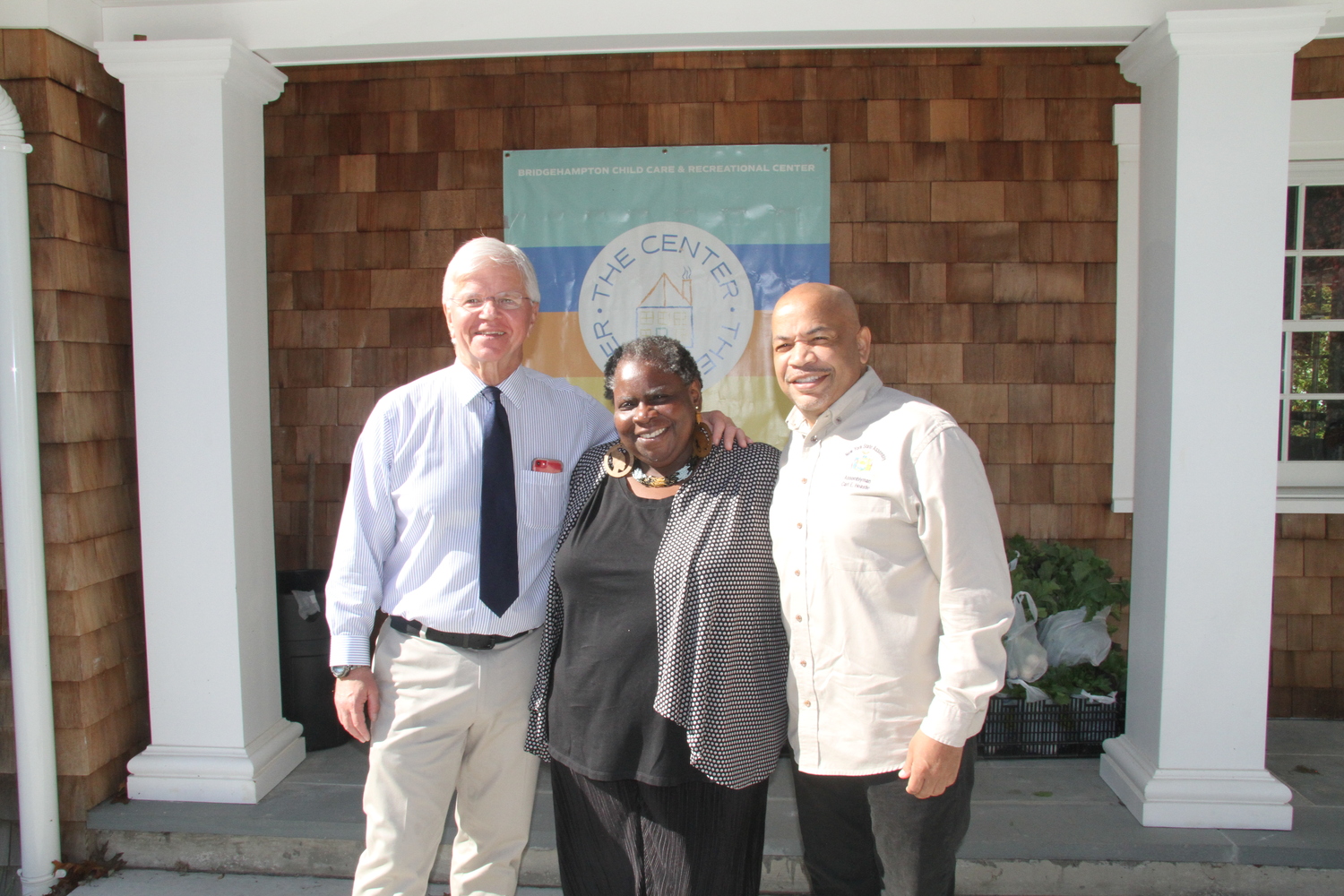 Assemblyman Fred Thiele, BCC Director Bonnie Cannon and Assembly Speaker Carl Heastie