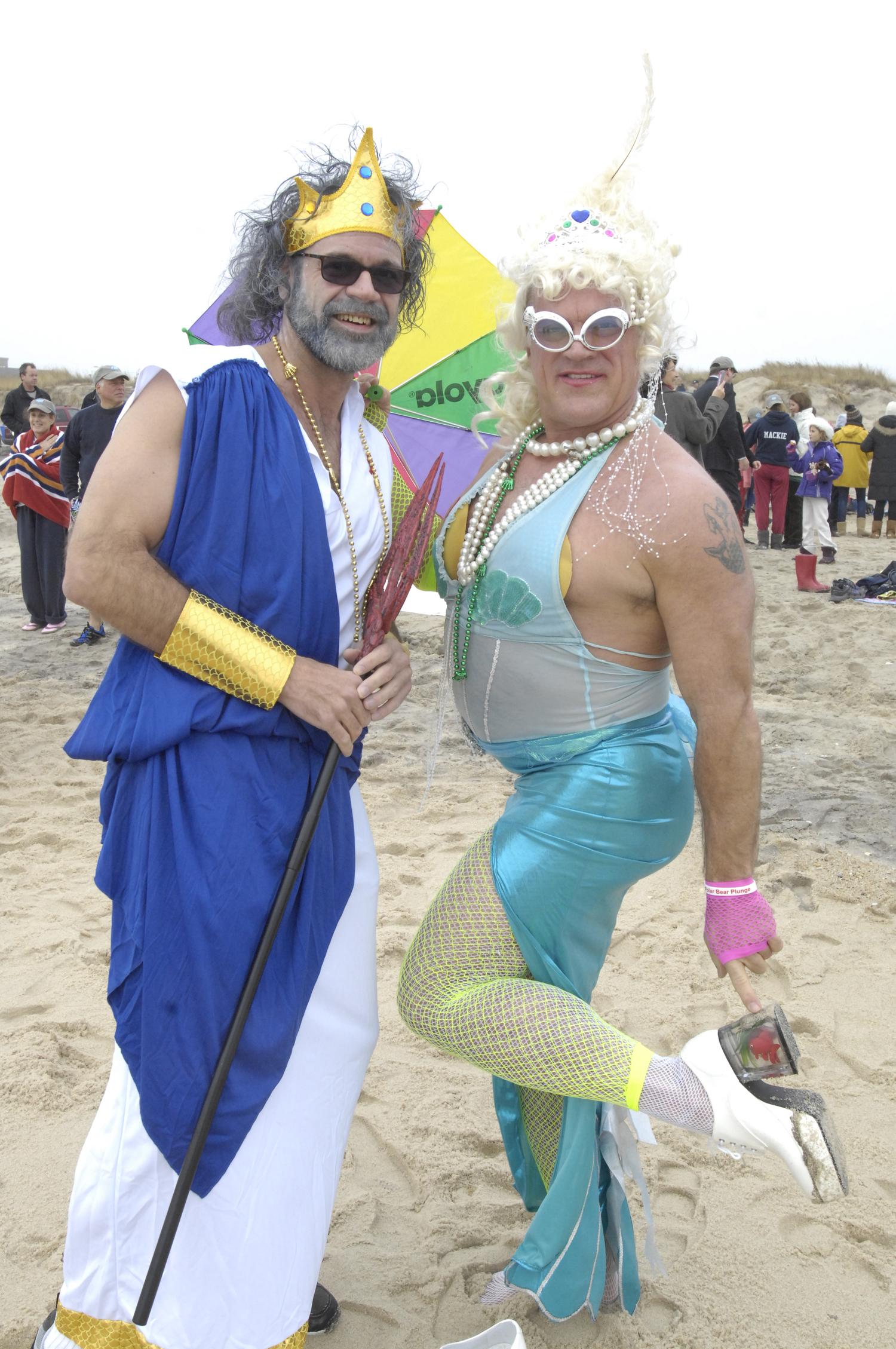 Brian  Mott and Jimmy Mack at the 2012 Plunge.  DANA SHAW