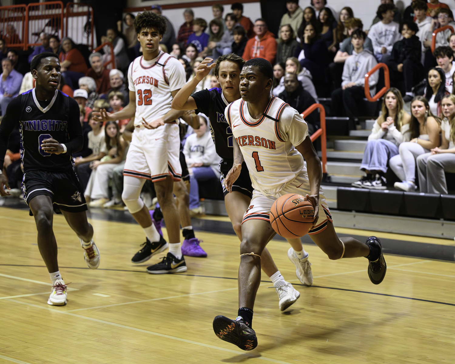 Keanu King on his way to the hoop. MARIANNE BARNETT