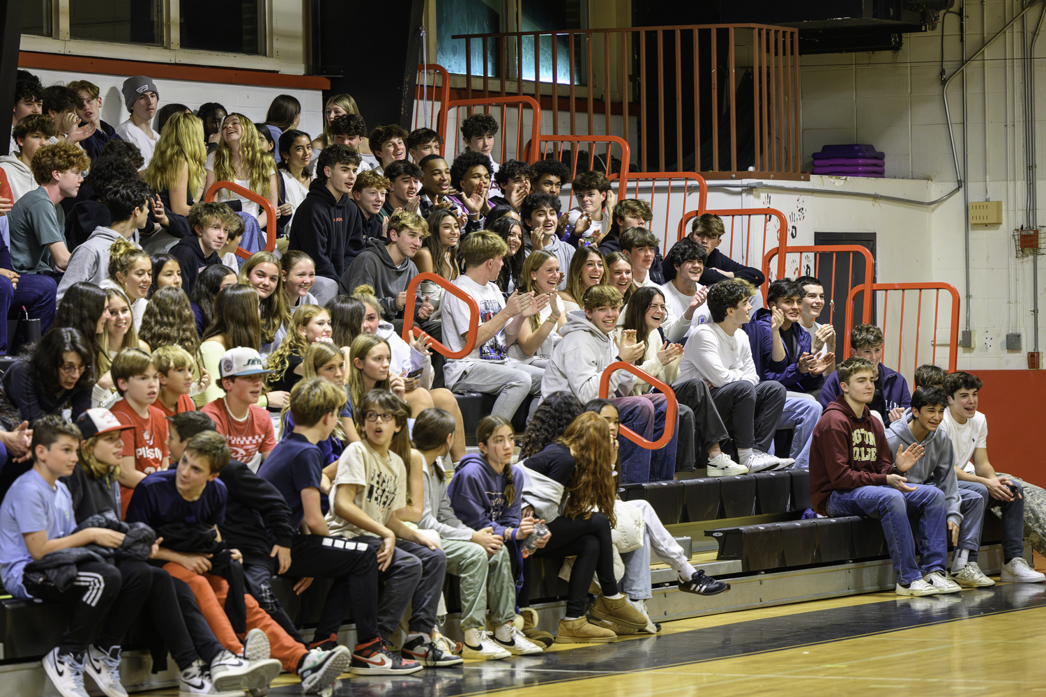The Pierson student section. MARIANNE BARNETT