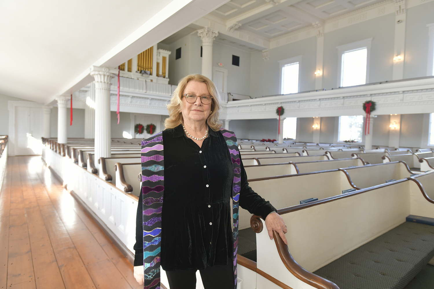 Reverend Nancy Remkus at the First Presbyterian 