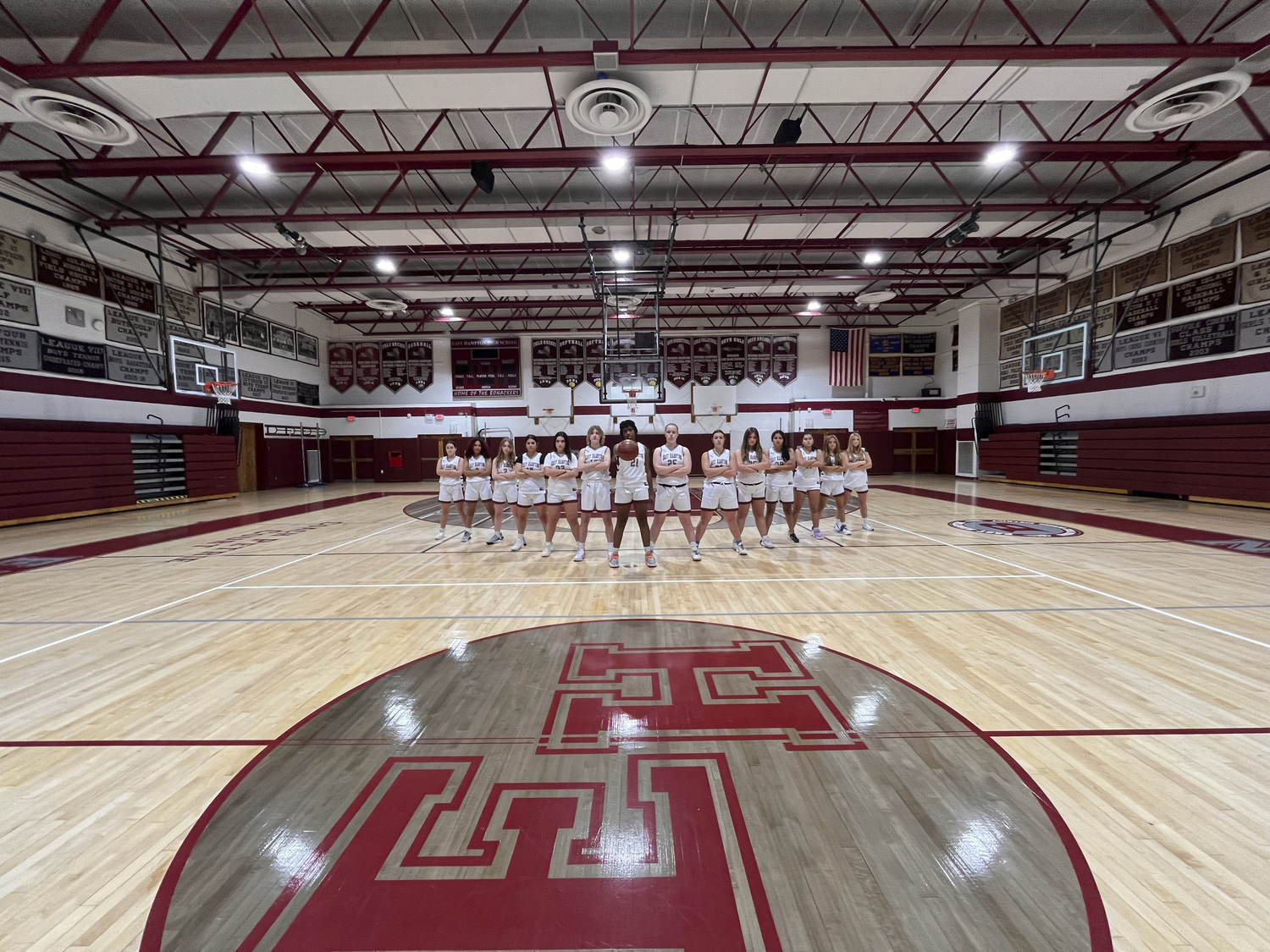 This year's East Hampton girls varsity team.