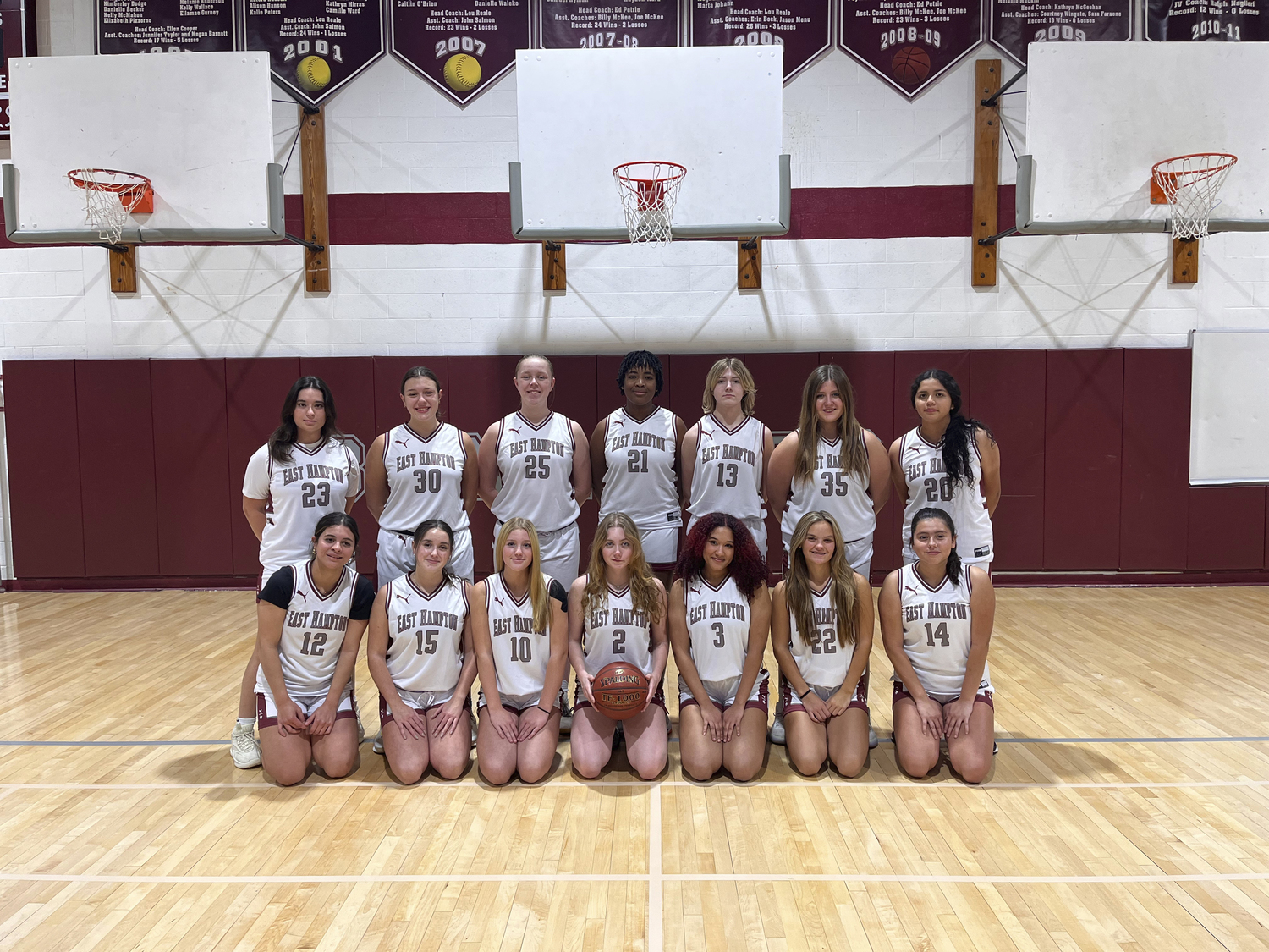 This year's East Hampton girls varsity team.