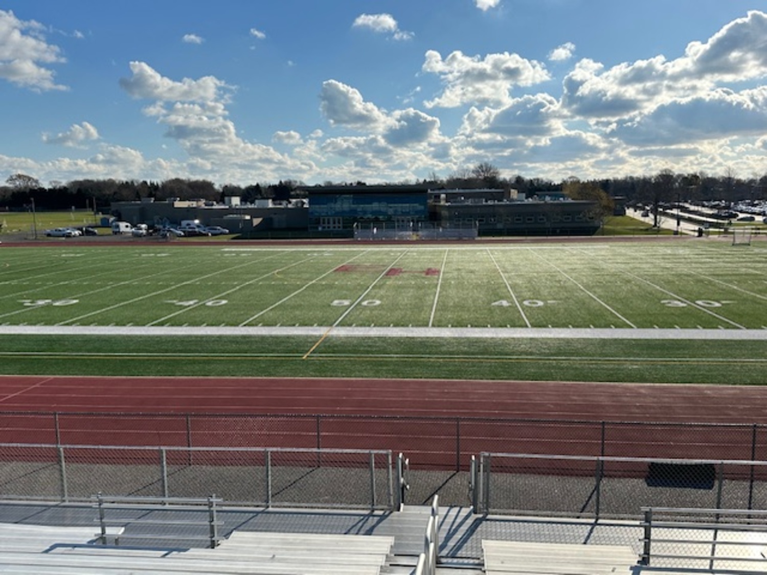 The high school football field. EAST HAMPTON SCHOOL DISTRICT